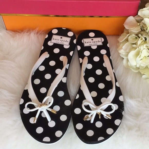 kate spade polka dot flip flops